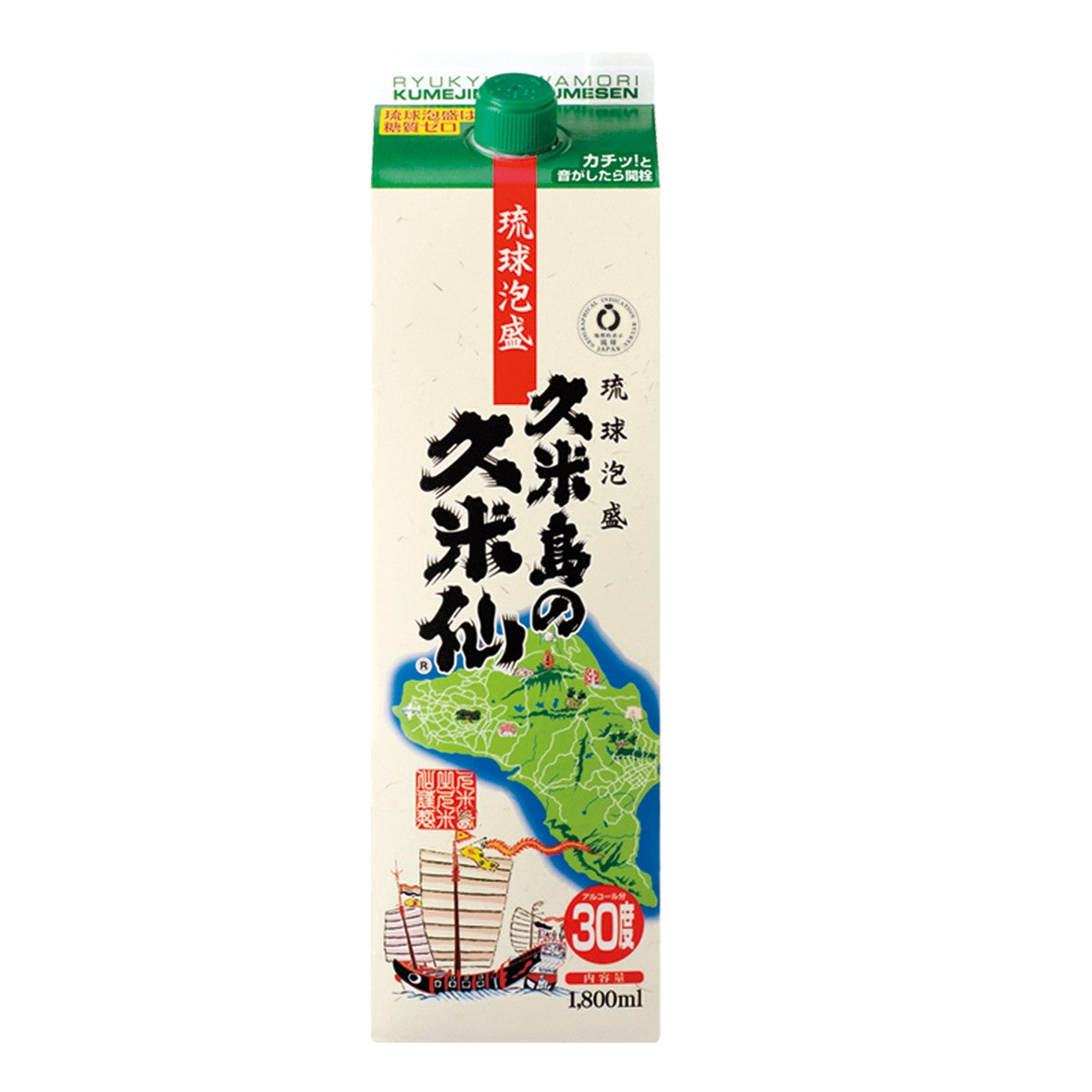 久米島の久米仙 パック30度 1,800ml – 久米島の久米仙