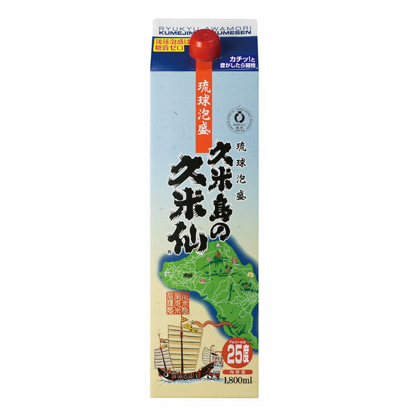 久米島の久米仙 パック25度 1,800ml